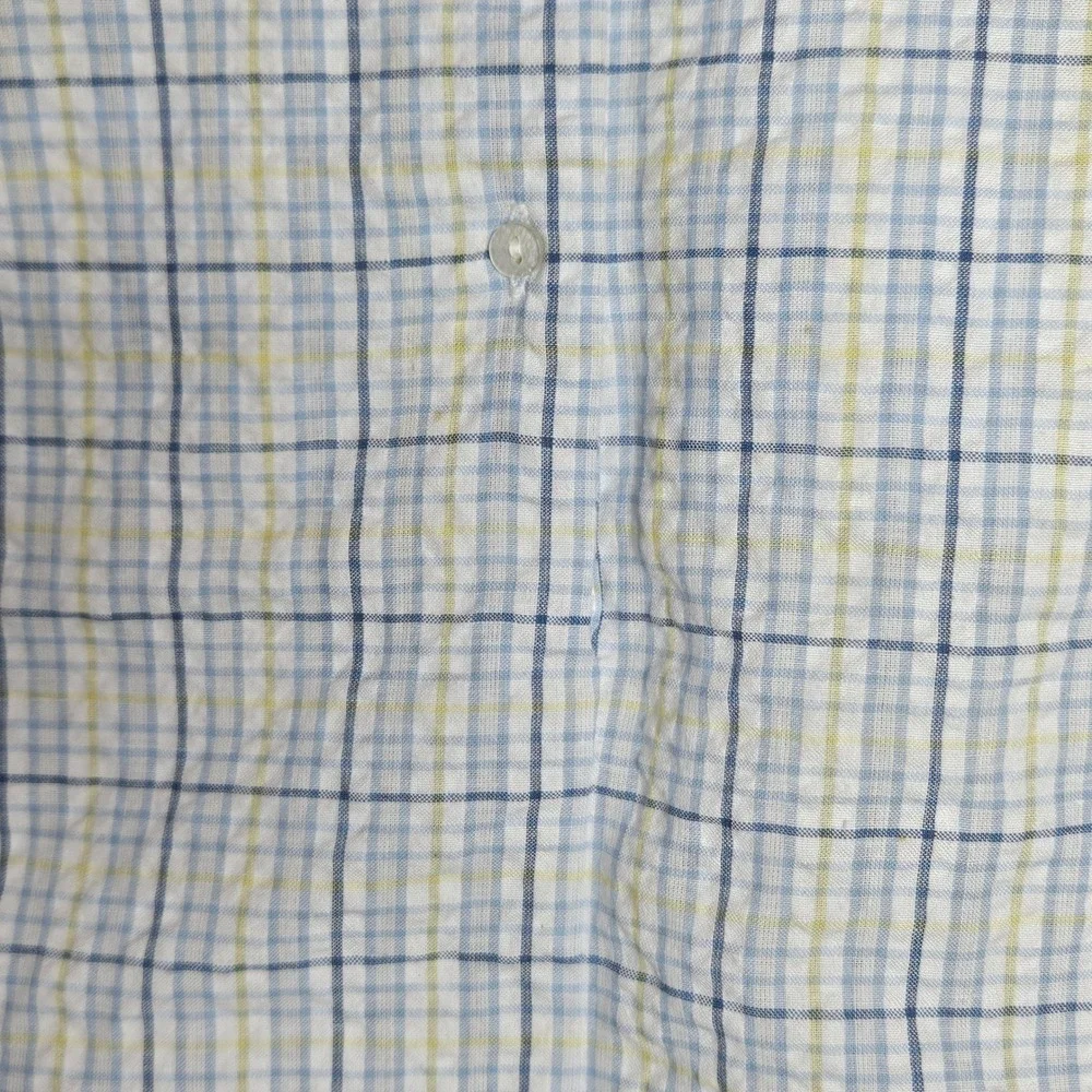 Simply‎ Smock Baby Blue Yellow Plaid Duckling Hand Smocked Romper Sunsuit Kids